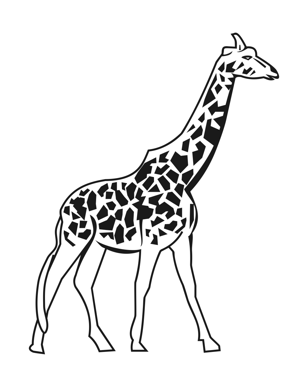 Free Vectors - Animals - Download Free - Giraffe Vector Image